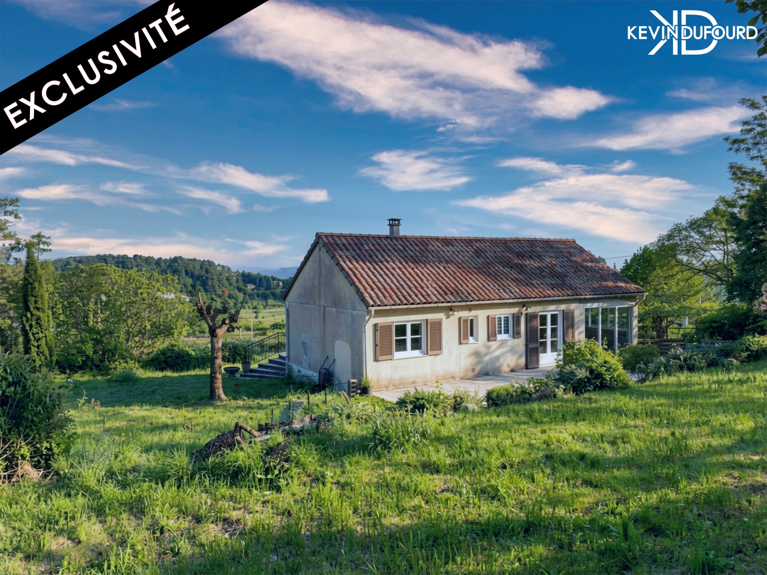Maison de 60m² sur un terrain de 1500m² à SANILHAC